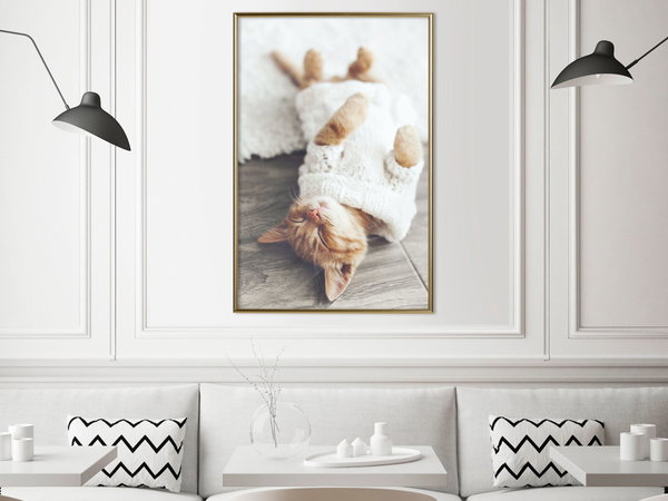 Poster 'Lazy Cat'