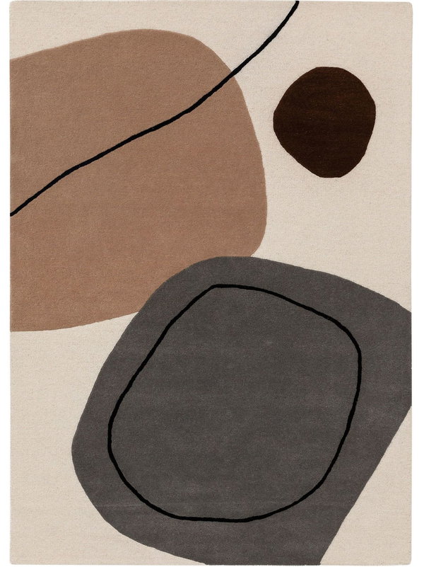 Design Wollteppich Kyoto Bunt
