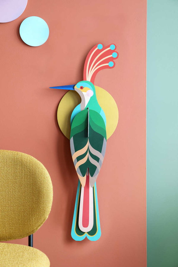 Wanddeko Papier 'Tropenvogel'