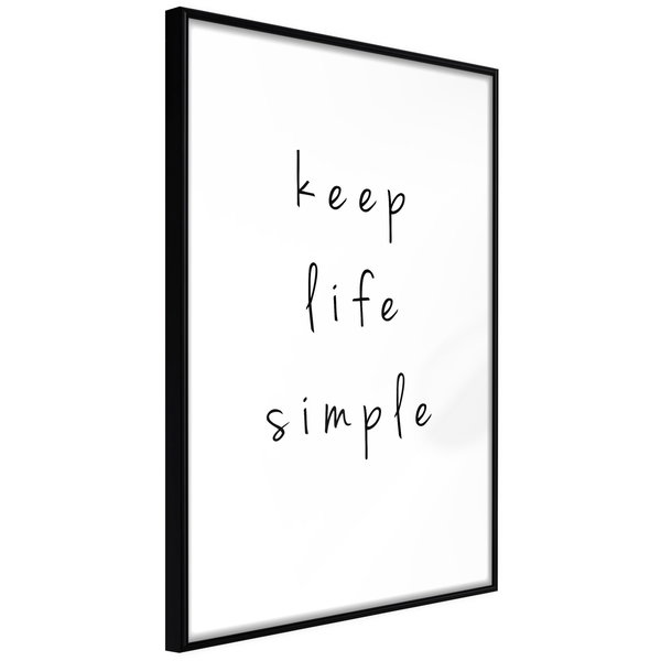Poster 'Keep Life Simple'