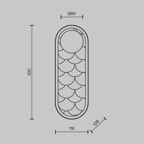 Aplique de Pared 'Perlamour'