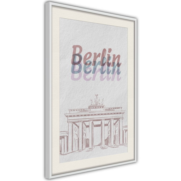 Poster 'Pastel Berlin'