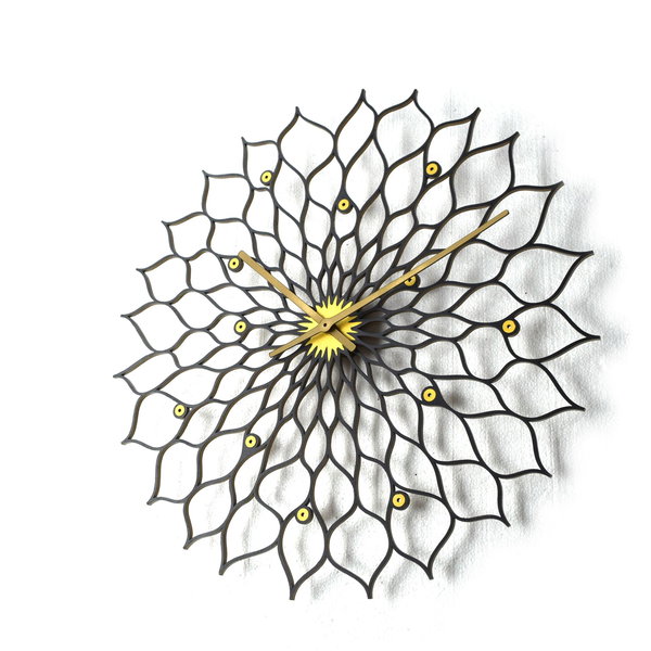Wanduhr 'Gigantic Sunflower'
