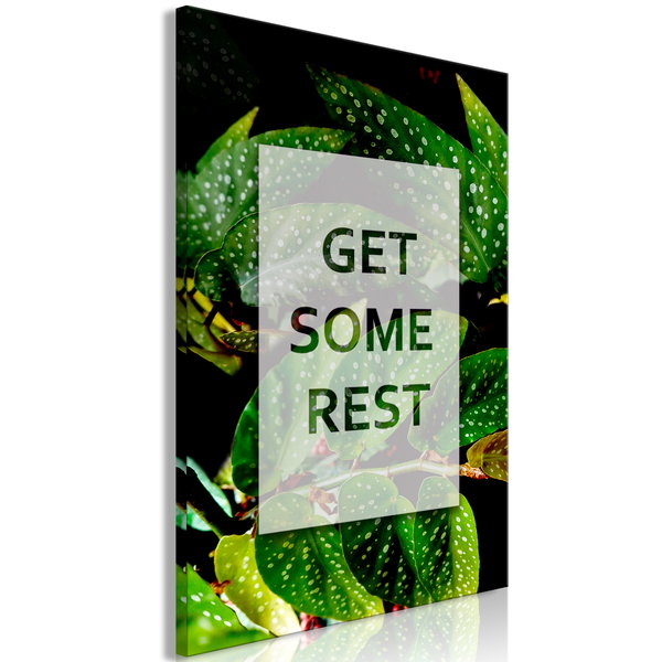 Impressão em tela 'Get Some Rest Vertical'