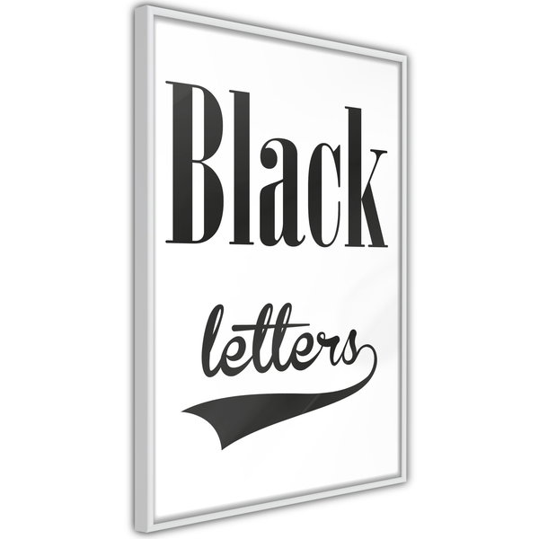 Poster 'Black Letters'