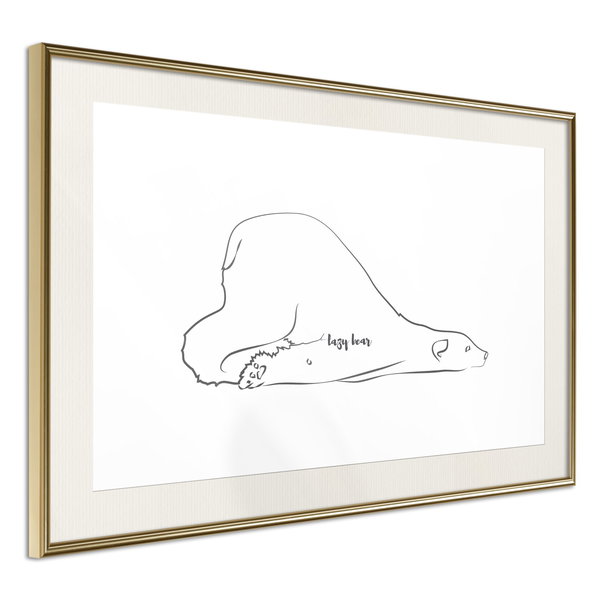 Poster 'Lazy Bear'