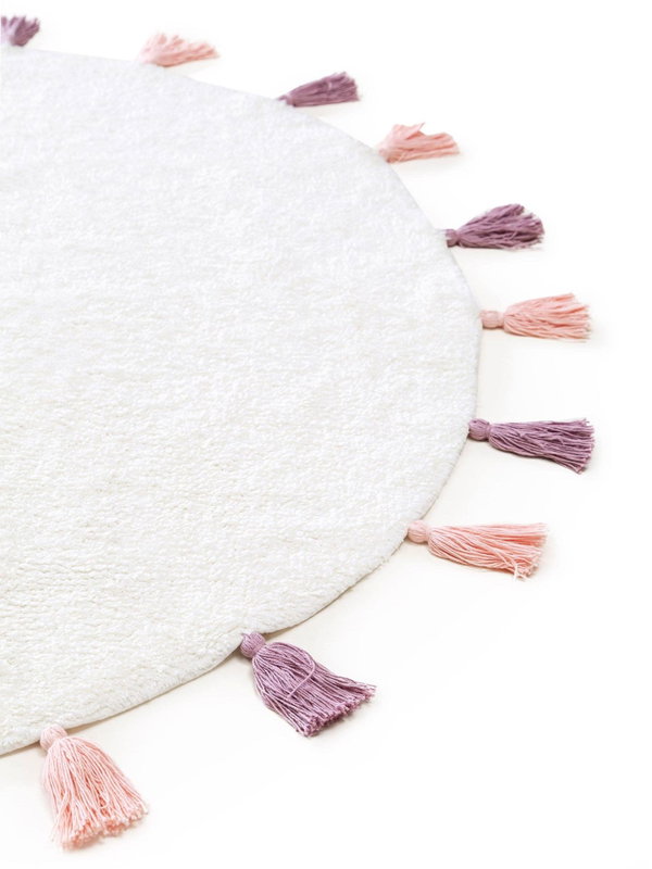 Design Waschbarer Kinderteppich Malu Rosa II
