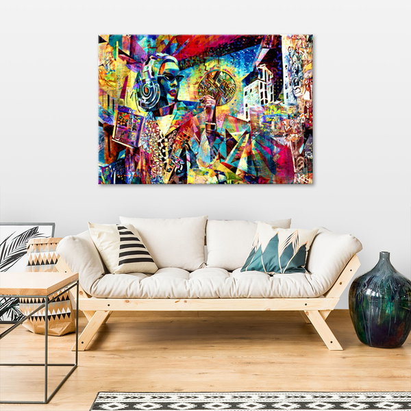 Kunstdruck auf Leinwand 'Urban Awakening in Color 4'