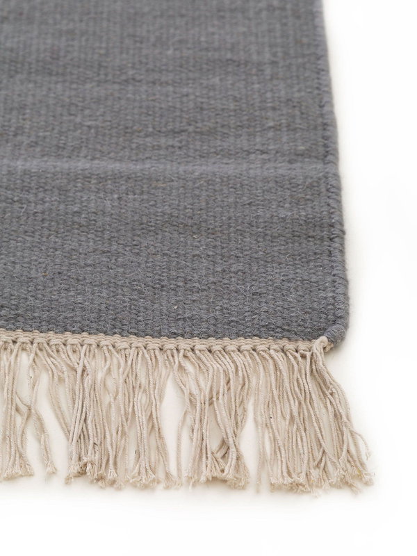 Design Wollteppich Liv Grau