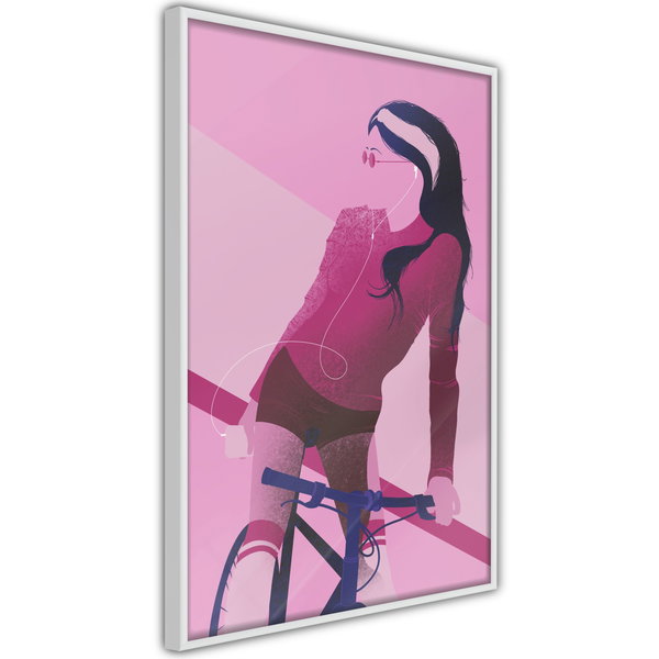 Poster 'Woman on Bicycle'