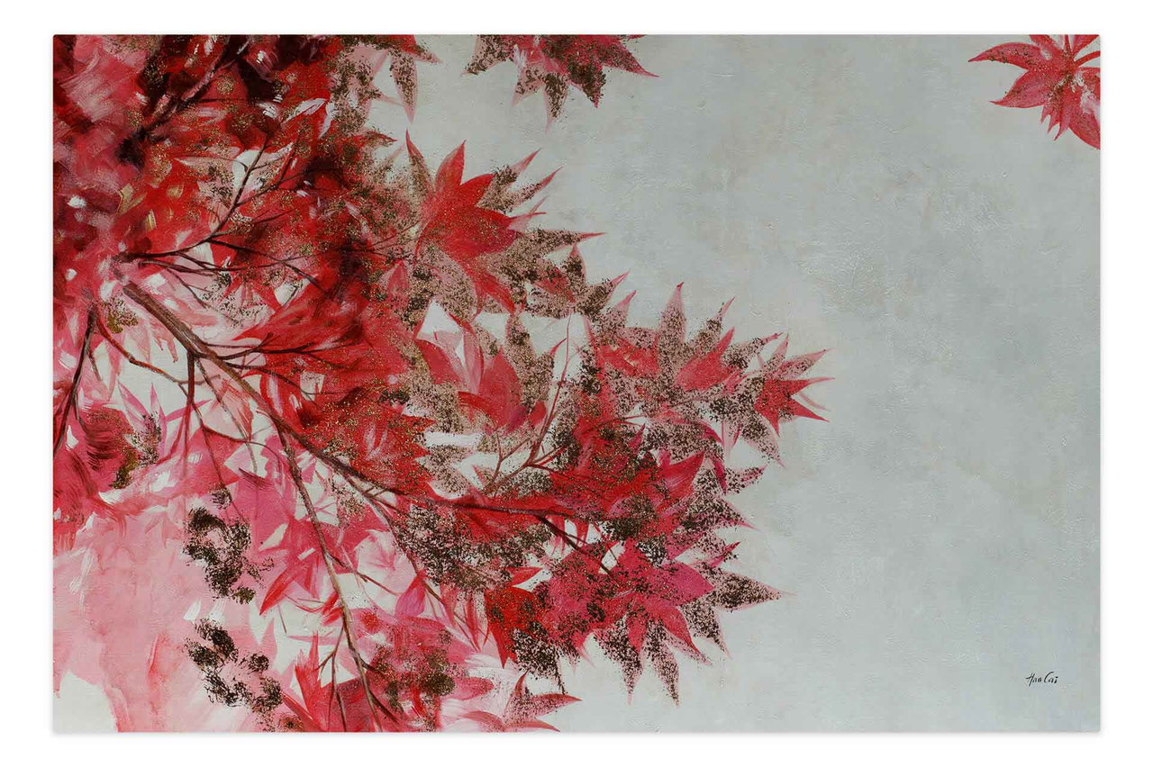 Olieverf schilderijen 'Wealth of Autumn' | Handgeschilderd unicum 180x120cm komt in de ruimte goed tot zijn recht.