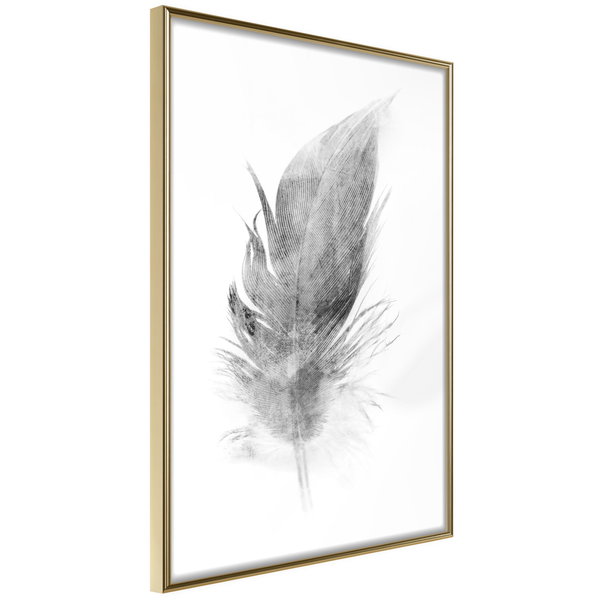 Poster 'Lost Feather (Grey)'