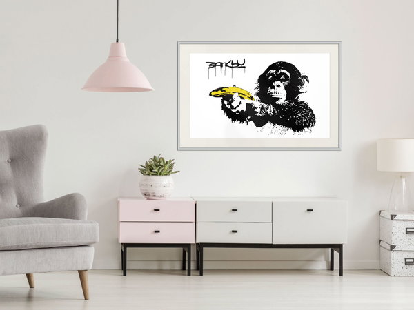 Poster 'Banksy: Monkey with Banana'