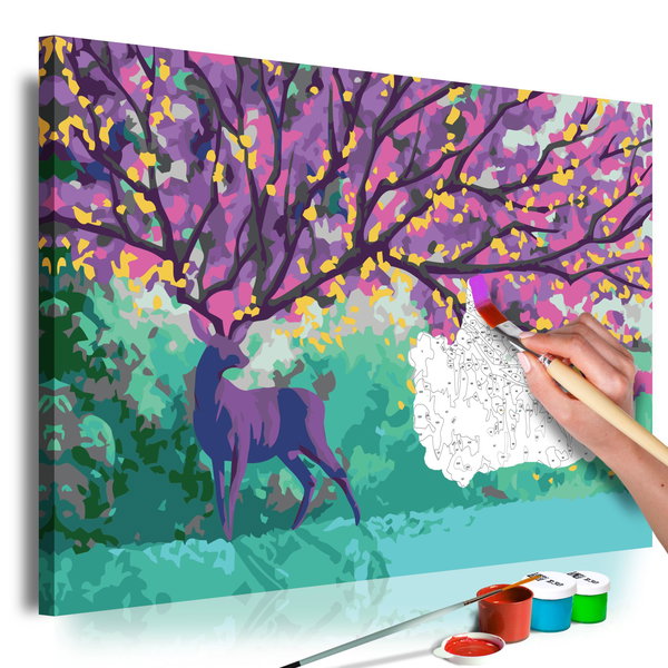 Painting by numbers adults 'Purple Deer'