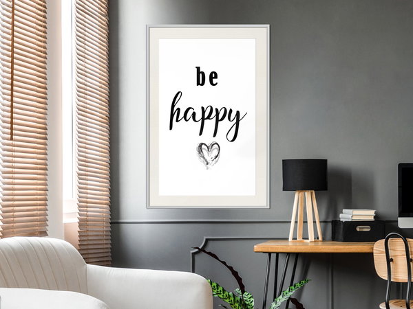 Poster 'Be Happy'