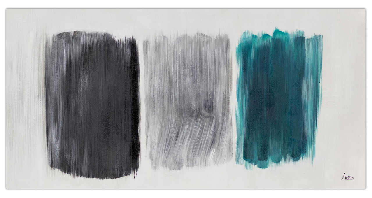 XXL Olieverf schilderijen 'Flag of a Storm' | Handgeschilderd unicum in de ruimte.