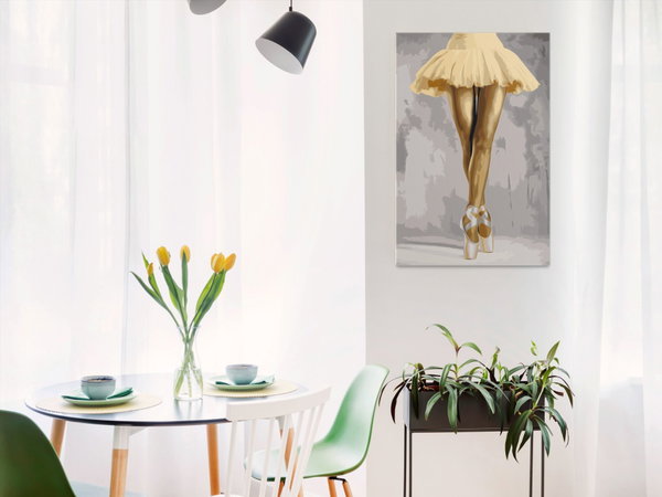 Peinture par numéros adultes 'Yellow Ballerina'