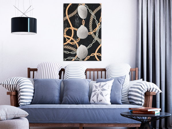 Kunstdruck auf Leinwand 'Sea Treasures Vertical'