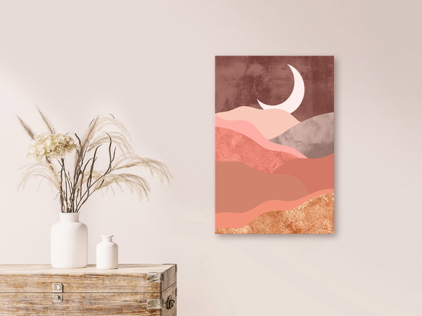 Kunstdruck auf Leinwand 'Terracotta Landscape Vertical'