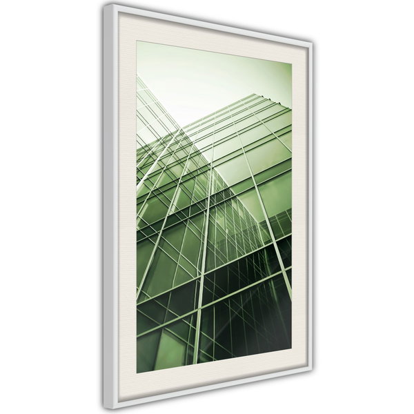 Poster 'Steel and Glass (Green)'