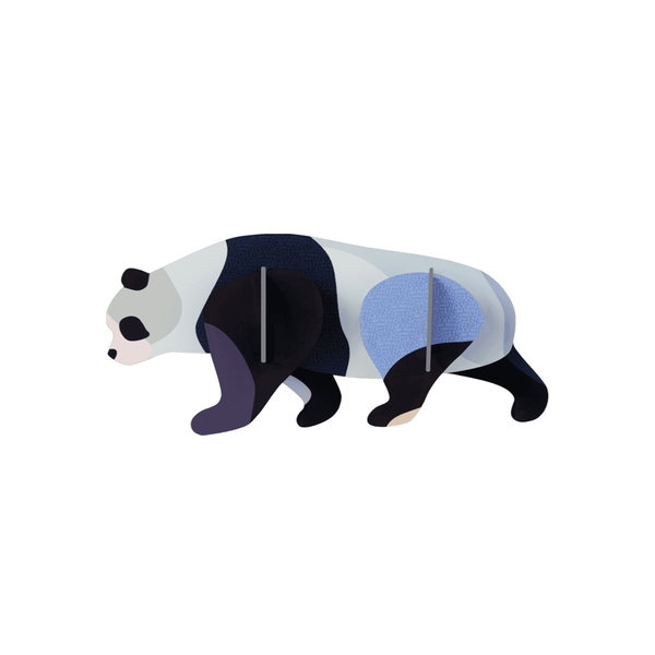 Objet mural en carton 'Playful Panda Art'