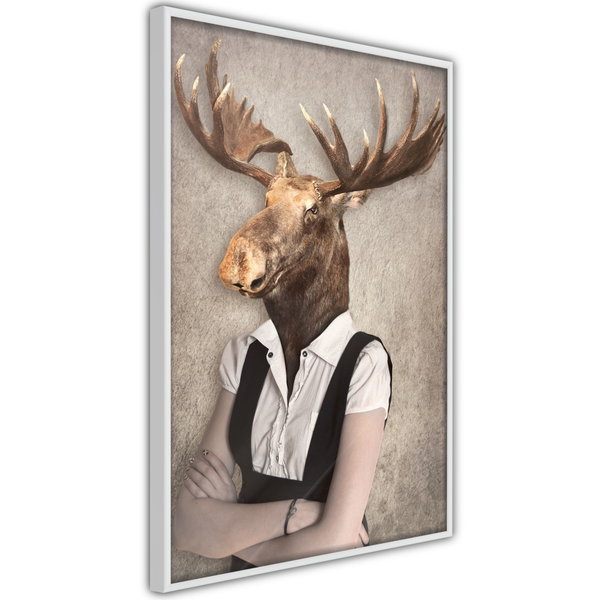 Poster 'Brainy Moose'