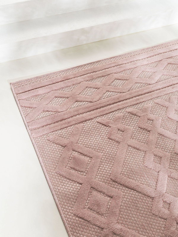 Design In- &amp; Outdoor-Teppich Bonte Rosa