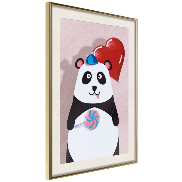 Poster 'Panda with a Balloon'