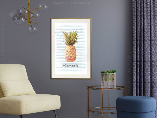 Plakat 'Pineapple and Stripes'