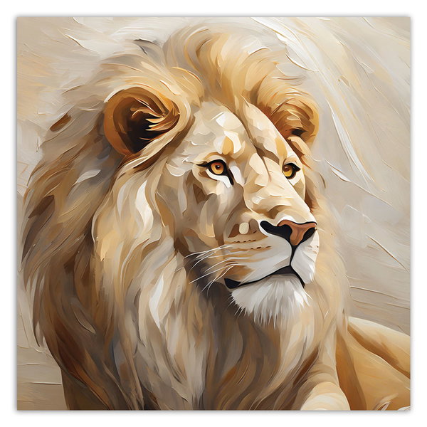 Kunstdruck auf Leinwand 'Splendor Gaze of the Lion'