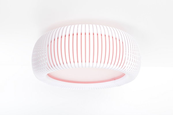 Suspension luminaire 'Oblo Blush Glow 1'
