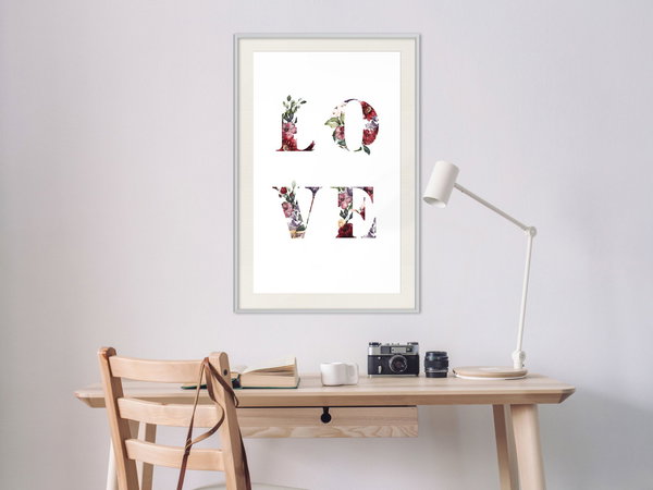 Poster 'Love in Flowers'