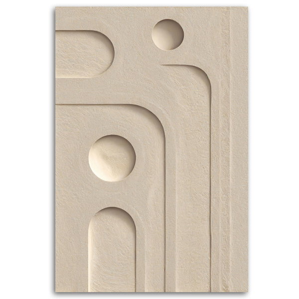 Kunstdruck auf Leinwand 'Minimalist Curves'