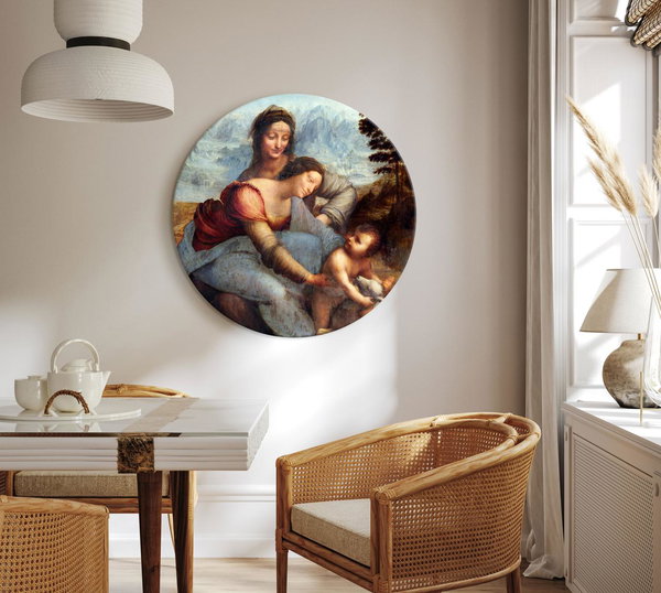 Rundes Bild 'Da Vinci's St. Anne'