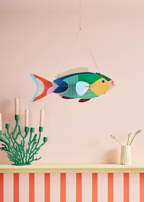 Hängende Deko 'Leuchtender Fisch'