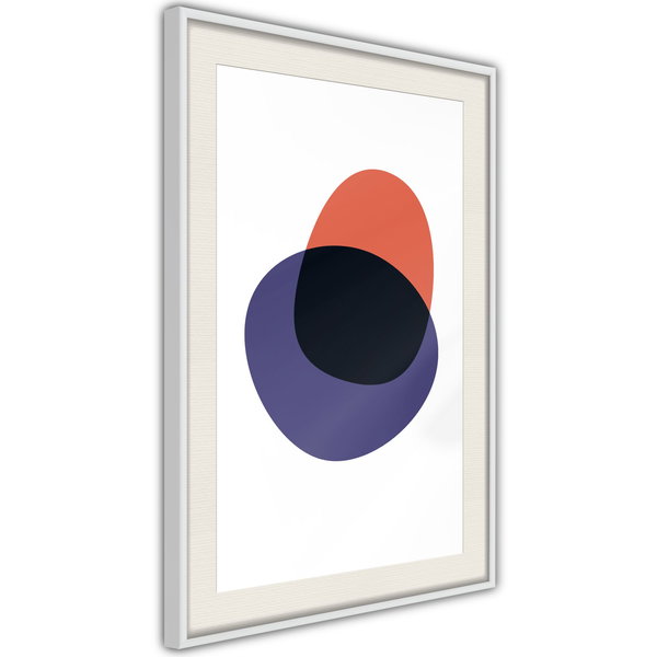 Poster 'White, Orange, Violet and Black'