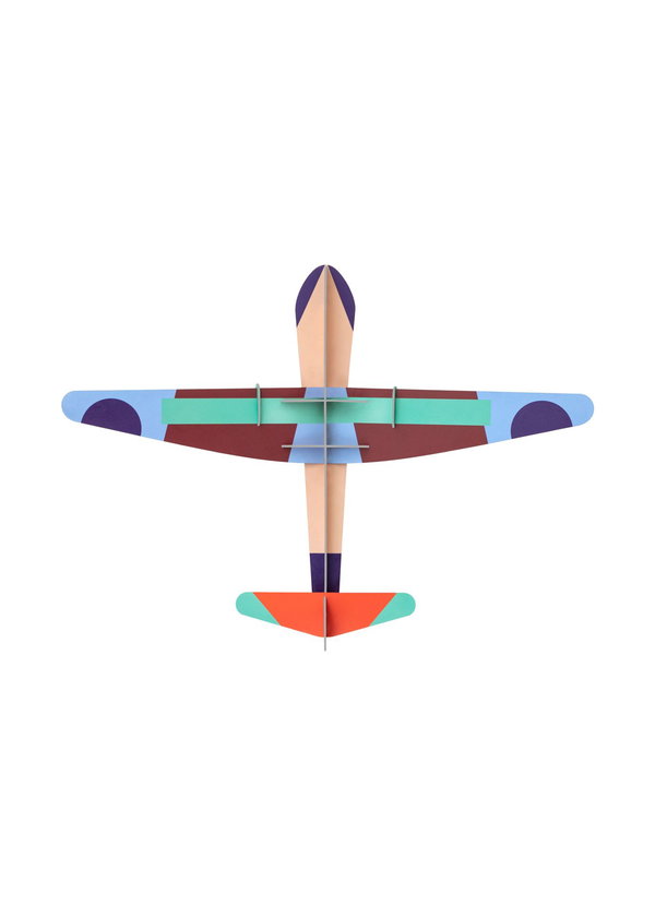 Objet mural en carton 'Colorful Paper Plane'
