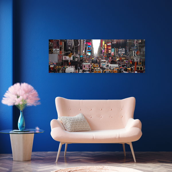 Kunstdruck auf Leinwand 'Time Square'