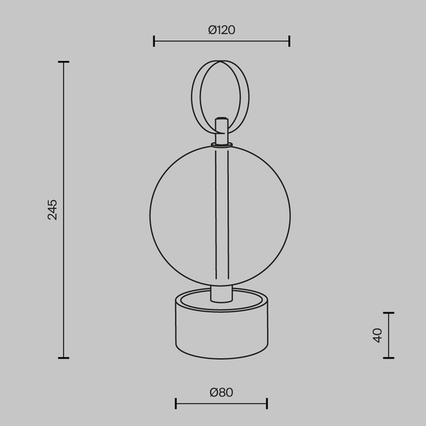 Table Lamp 'Double Moon 3'