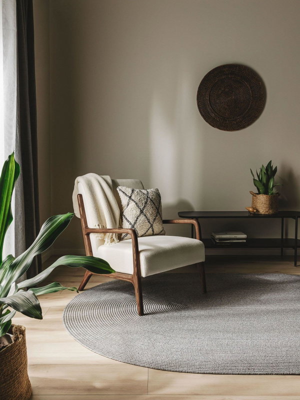 Design In- &amp; Outdoor-Teppich Nandi Grau