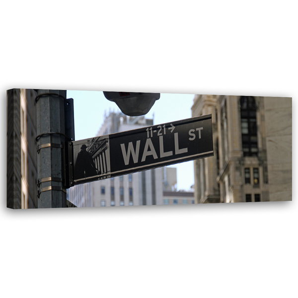 Kunstdruck auf Leinwand 'The Wall St'