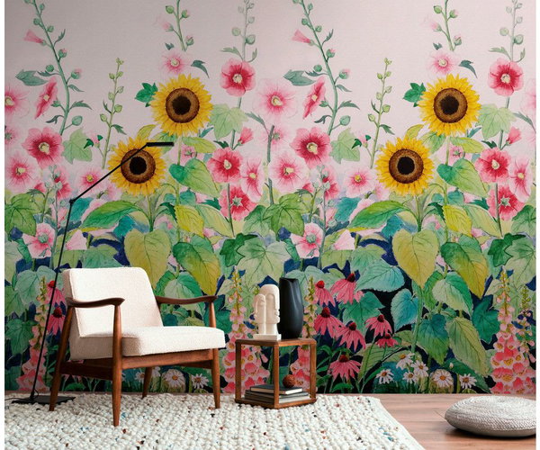 Tapete 'Sunlit Blooms' 159x280cm