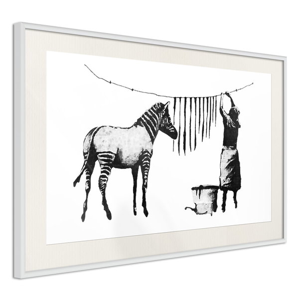 Poster 'Banksy: Washing Zebra'