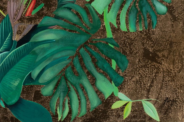 Großzügig aufgetragene Farben