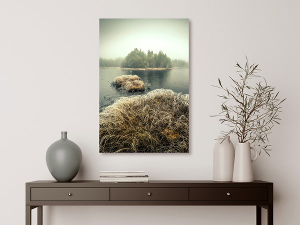 Kunstdruck auf Leinwand 'Autumn in the Wetlands Vertical'
