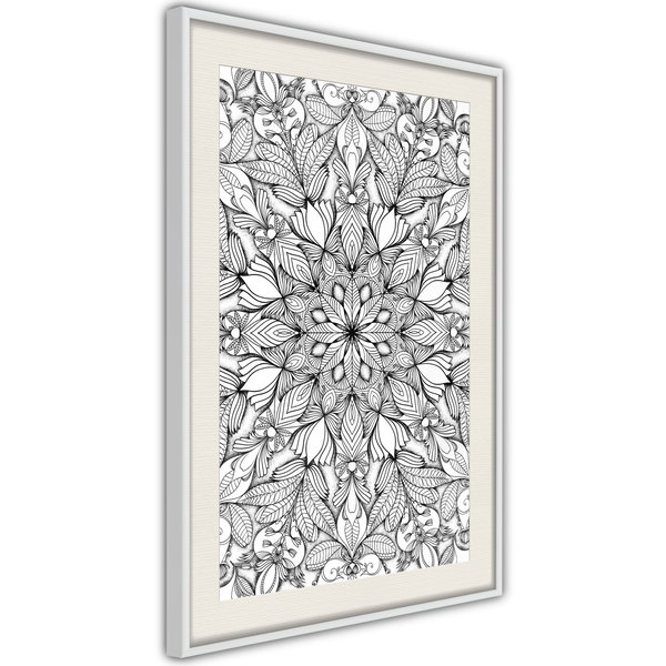 Poster 'Colourless Mandala'