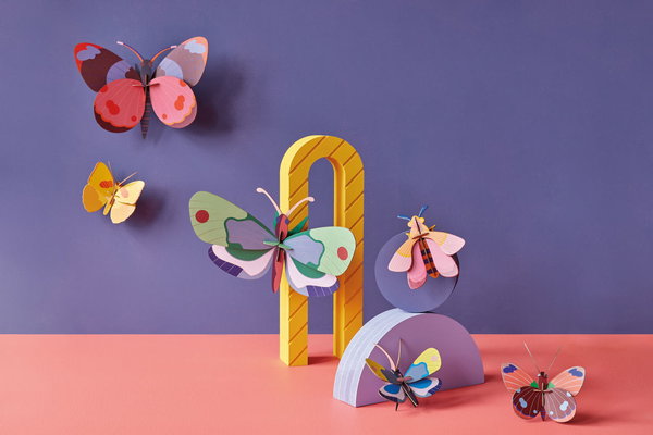 Wanddeko Papier 'Bellissima-Schmetterling'
