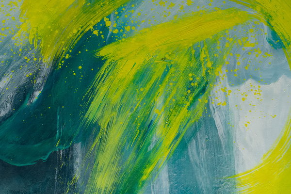 Großzügig aufgetragene Farben