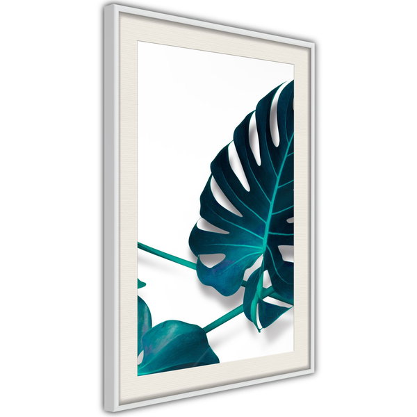 Poster 'Turquoise Monstera I'