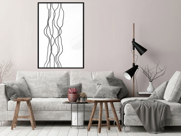Poster 'Wavy Lines'